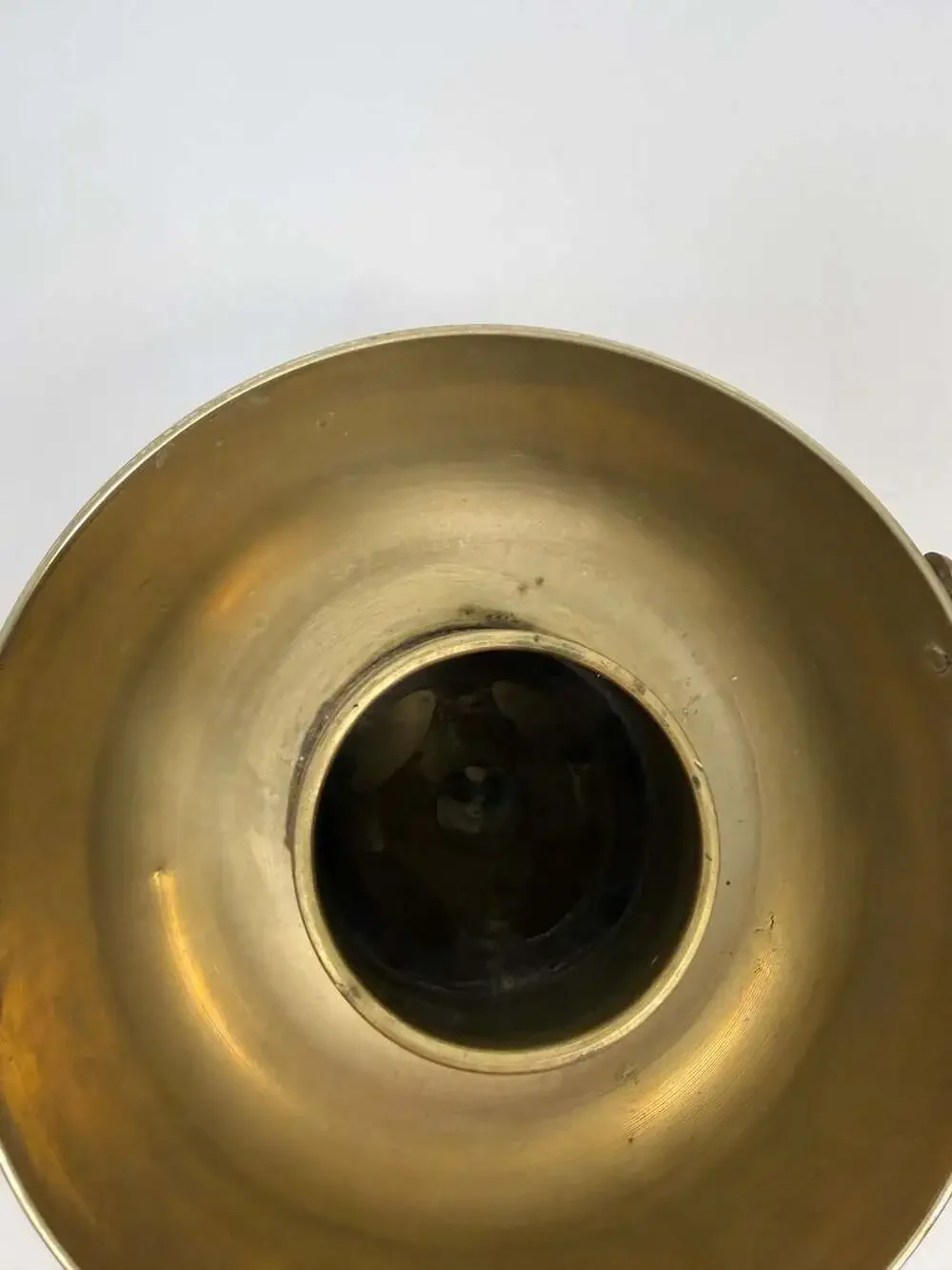 Vintage Asian Solid Brass Hot Pot Brazier Sin Sul Ro Chafing Dish